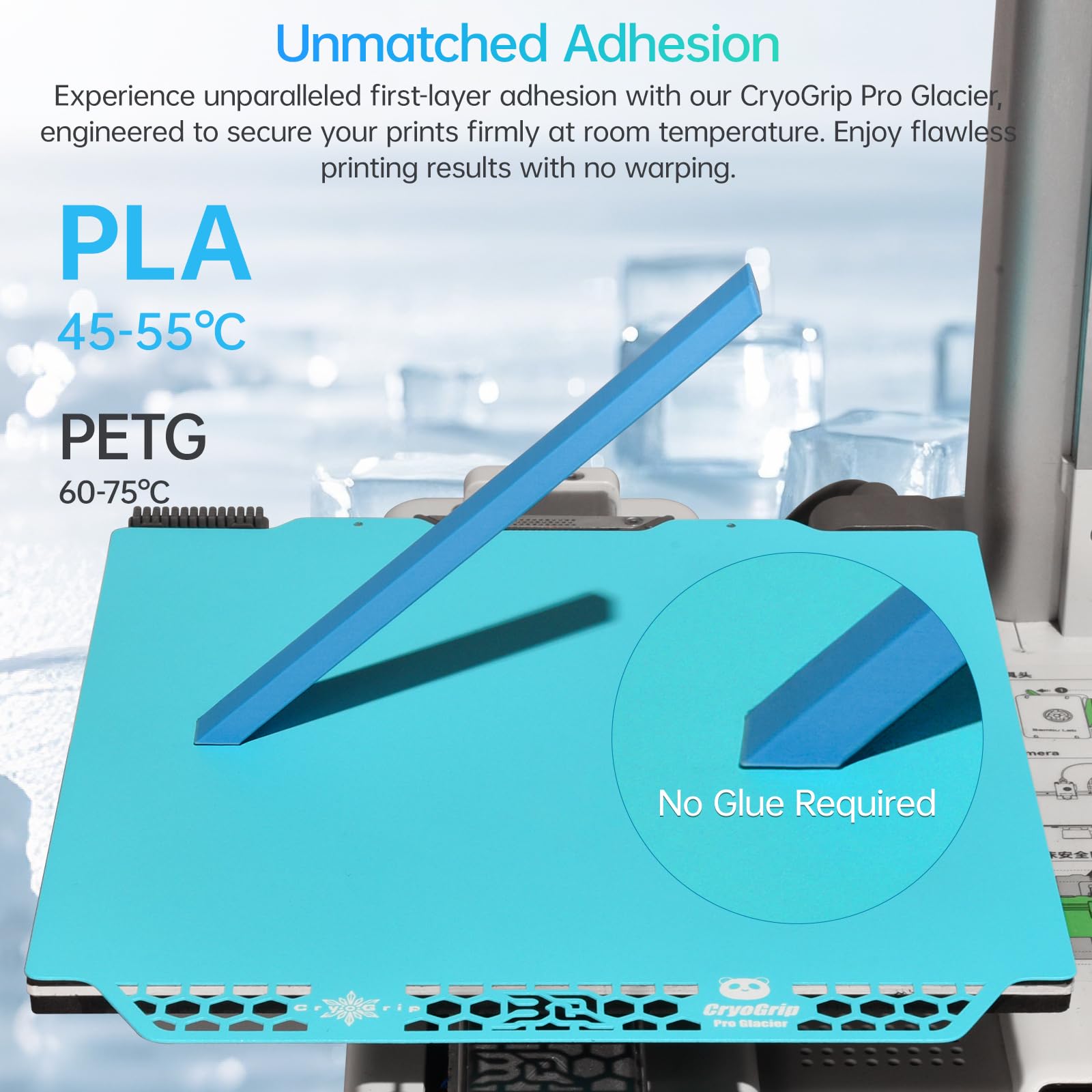 Amazon.co.jp: BIQU Cryogrip Pro Glacier Bambu-Lab A1 Mini 3D